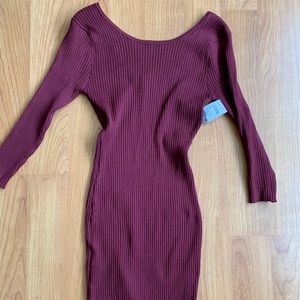 Charlotte Russe Burgundy BodyCon Dress